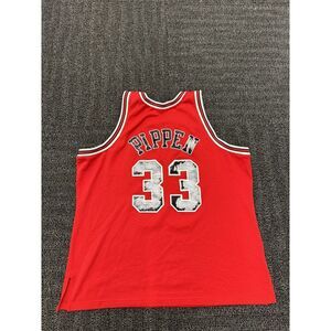 100% Authentic Scottie Pippen Mitchell Ness 97 98‎ Bulls Jersey Size 2xl